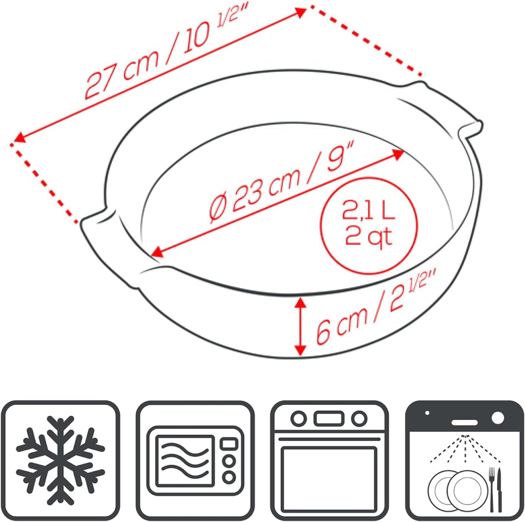 Peugeot 60305 Appolia Auflaufform, Keramik, schiefergrau, 23cm 23cm Schiefergrau, 23cm Schiefergrau