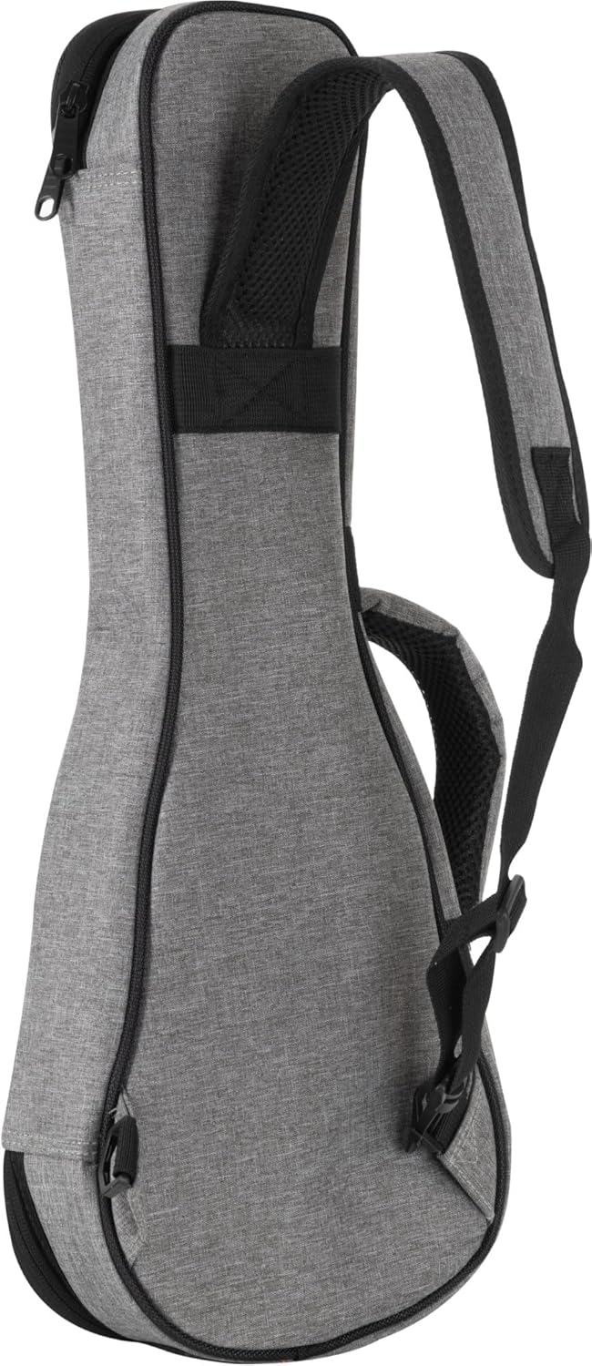 Rocktile Tasche für Sopran-Ukulele Grau - Gigbag für Sopran-Ukulele - Maximale Innenmasse (LxBxH): 5