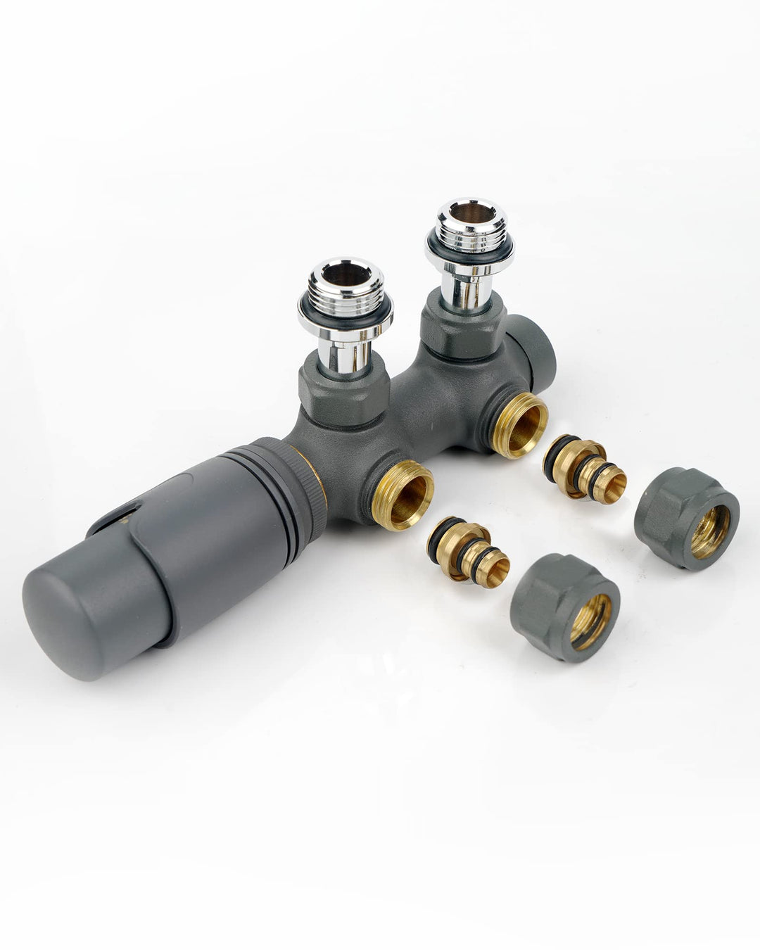 S SIENOC H-Ventil Anschlussgarnitur Mittelanschluss/Radiator Valves Thermostat Für Badheizkörper Mit