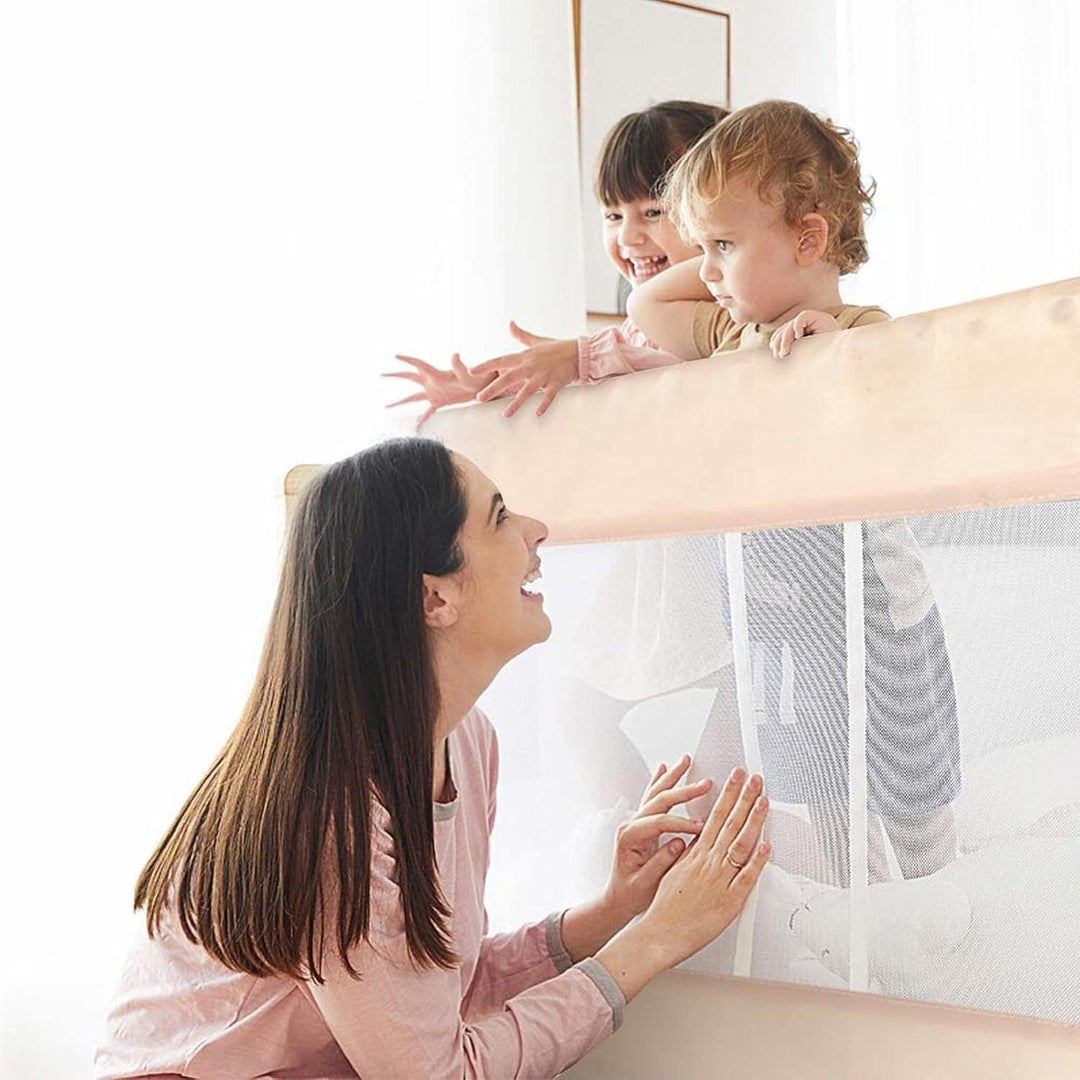 Höhenverstellbares Bettgitter Absturzsicherung für Bett, tragbares Bett Schutzgitter für Kinder & Fa