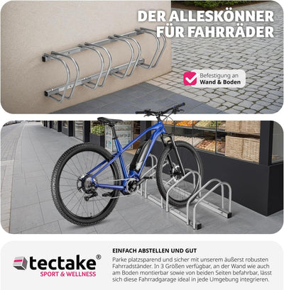 tectake® Fahrradständer für Fahrrad und e-Bike, Bike Stand für Fahrräder, Fahrrad Ständer, Fahrradha