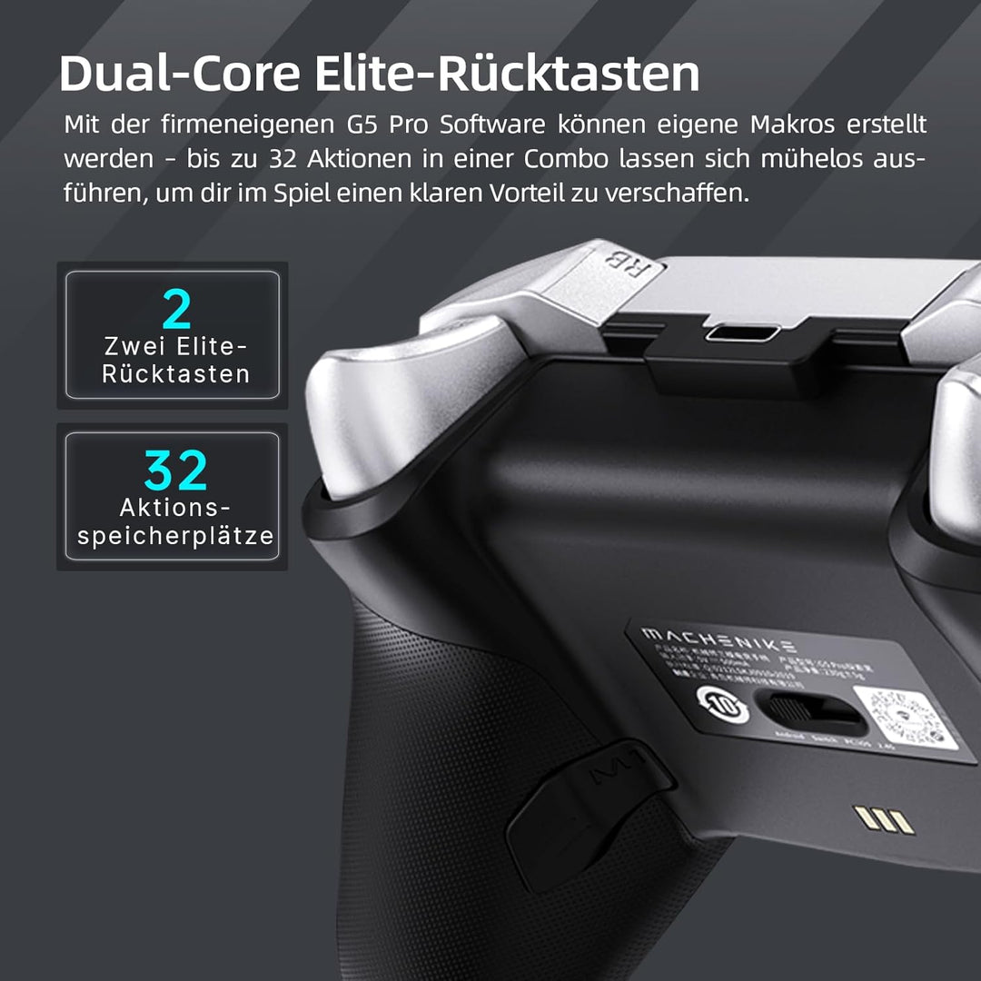 Machenike G5 Pro Wireless Controller für Windows PC,Switch,IOS&Android,RGB Lichter,PC Controller Hal