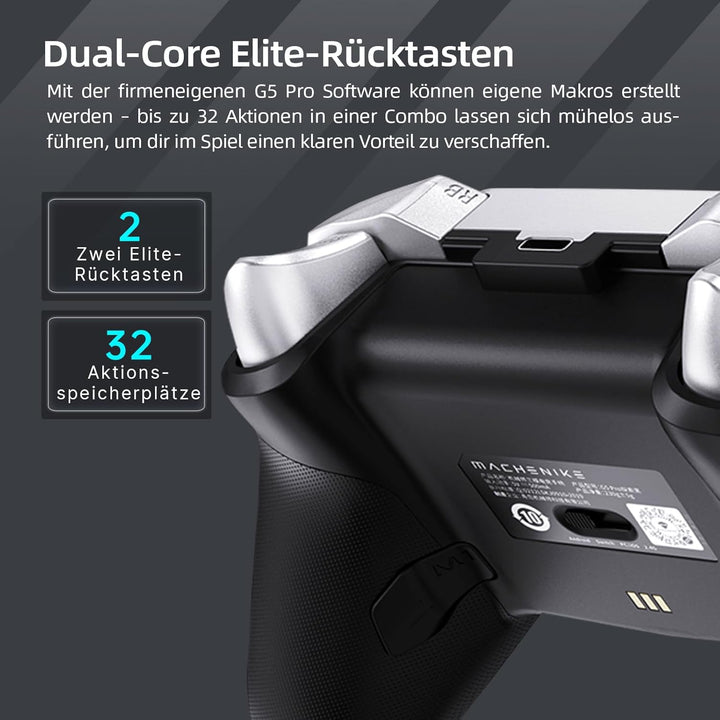 Machenike G5 Pro Wireless Controller für Windows PC,Switch,IOS&Android,RGB Lichter,PC Controller Hal