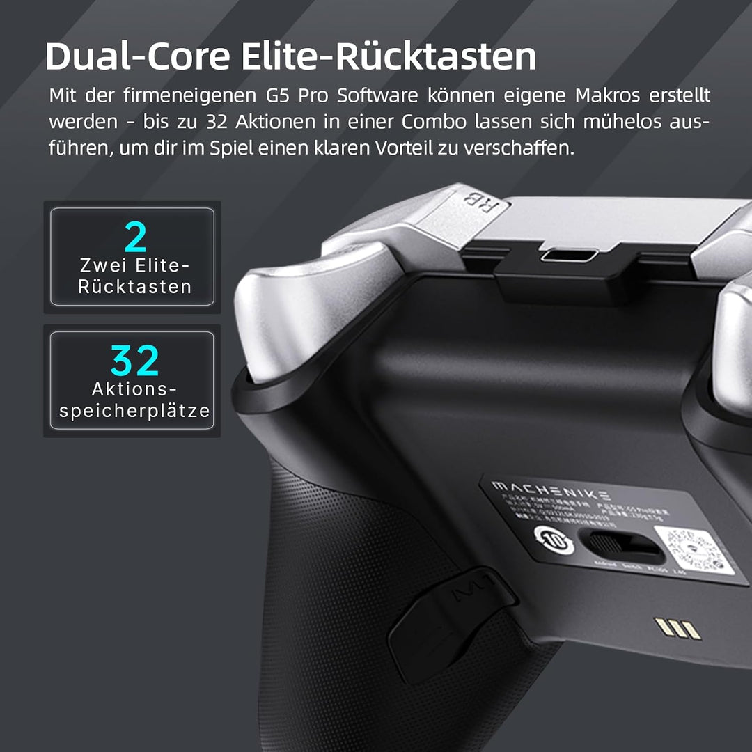 Machenike G5 Pro Wireless Controller für Windows PC,Switch,IOS&amp;Android,RGB Lichter,PC Controller Hal