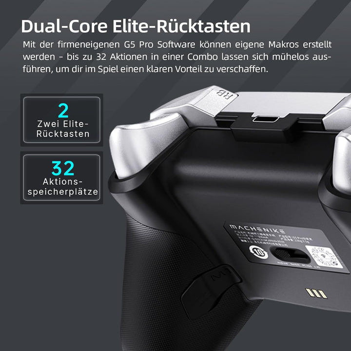 Machenike G5 Pro Wireless Controller für Windows PC,Switch,IOS&amp;Android,RGB Lichter,PC Controller Hal