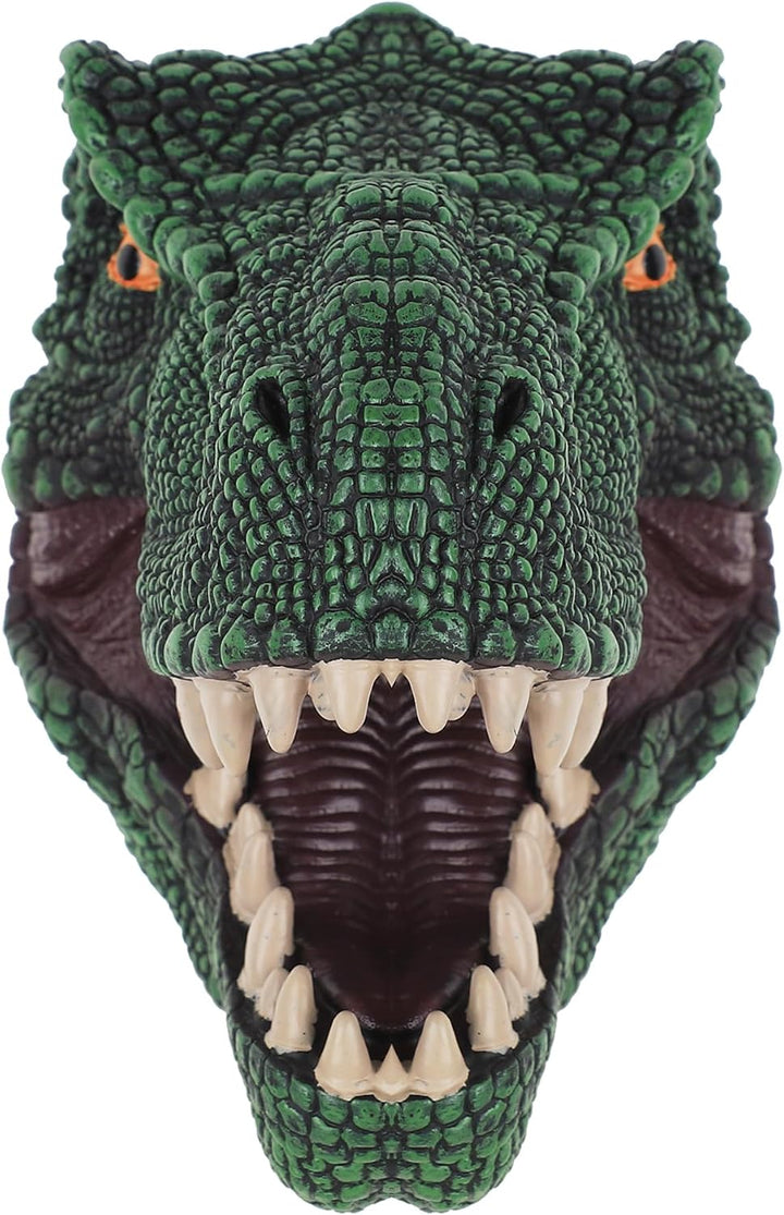 Realistisches Dinosaurier Handpuppe Kopf – T-Rex Puppenspielzeug aus Gummi für Kinder &amp; Erwachsene –