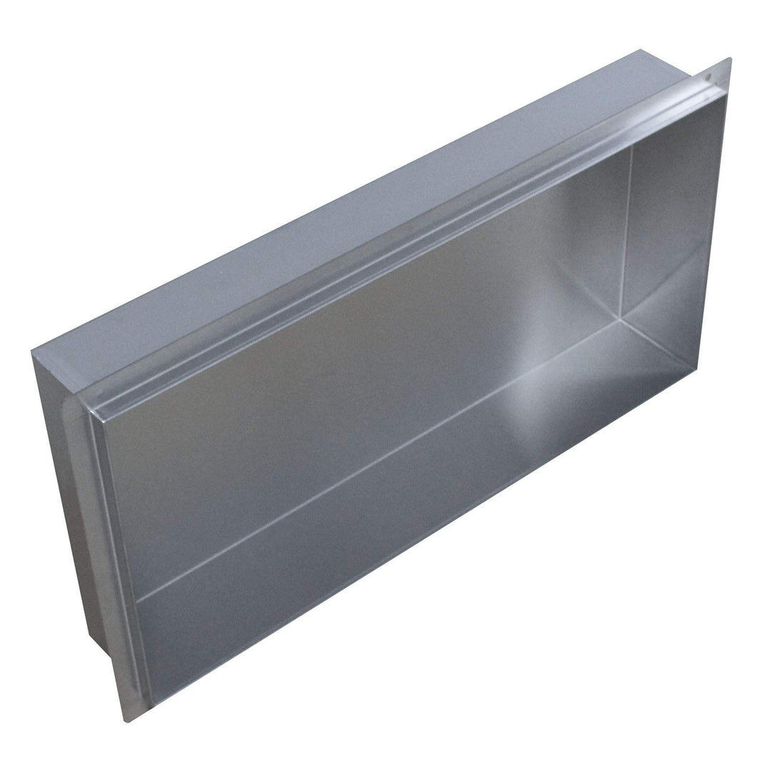 BERNSTEIN® Wandnische aus Edelstahl BS603010 randlos – 60 x 30 x 10 cm – Duschablage für Bad-Utensil
