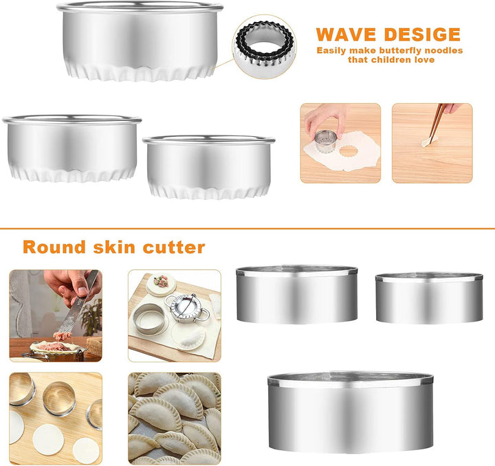 12pcs Ravioli Former,Edelstahl Ravioli Dumpling Maker,Eckige Ravioli-Stempel Former Ravioli Ausstech
