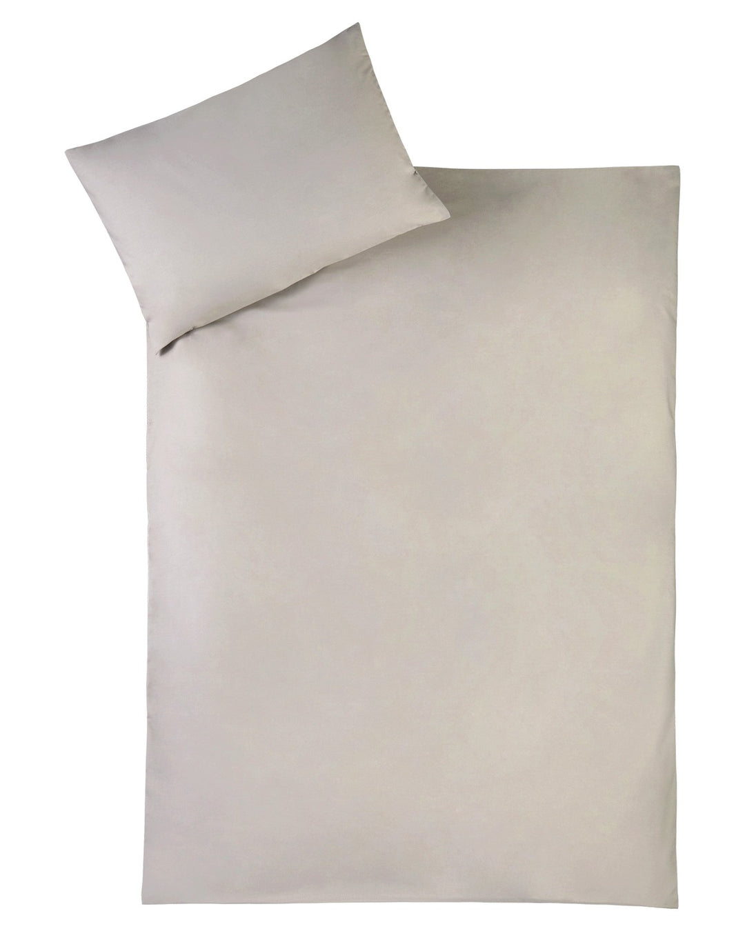 Julius Zöllner 85001 40540 - Bettwäsche Uni, Grösse: 100x135 cm / 40x60 cm, uni taupe Uni Taupe 100x