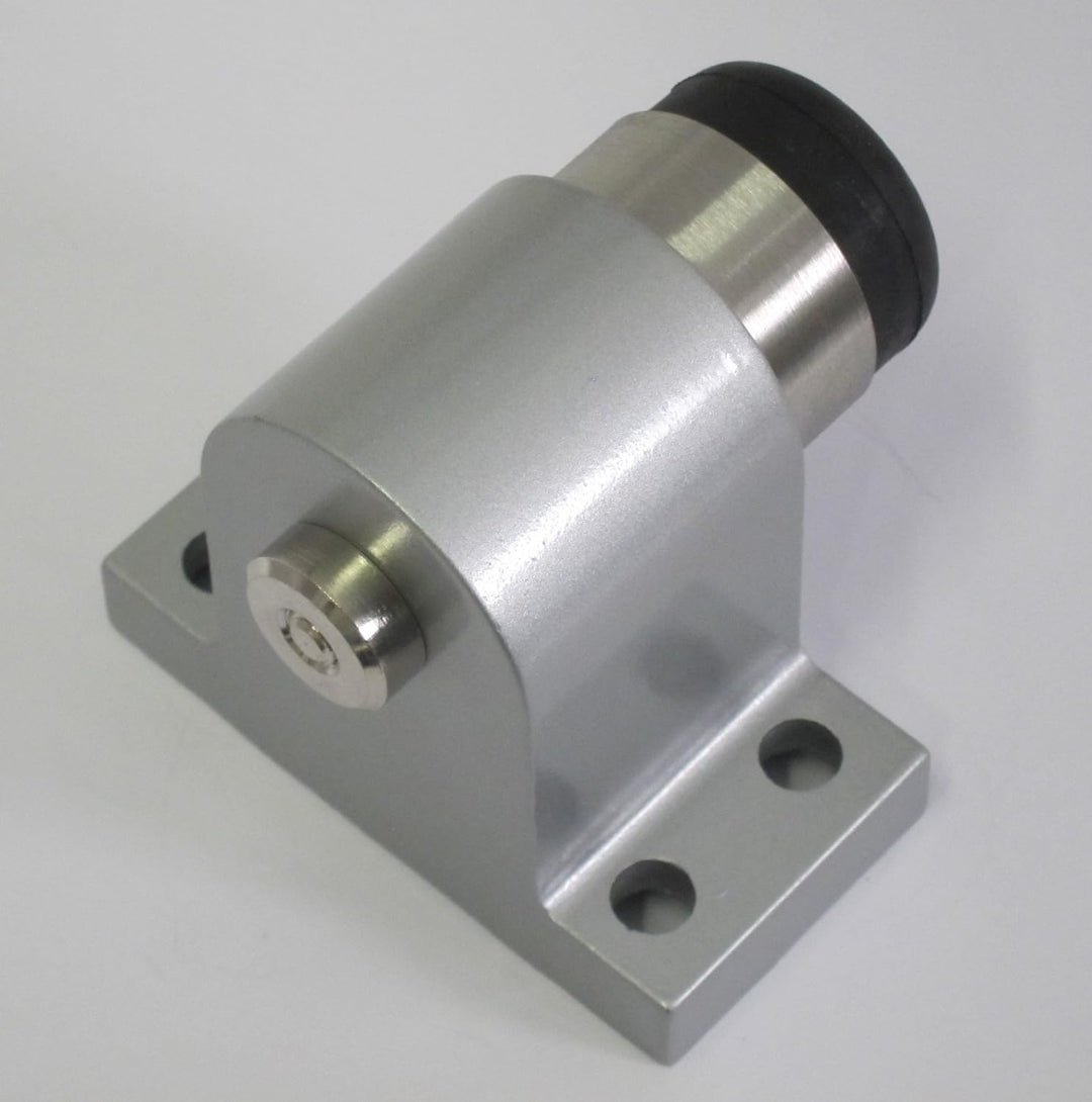 RSW-Türstopper 83029, grauer Türstopper aus massivem Gussaluminium für die Bodenmontage