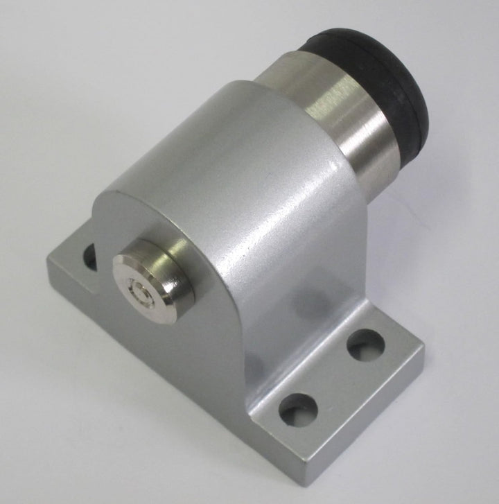 RSW-Türstopper 83029, grauer Türstopper aus massivem Gussaluminium für die Bodenmontage