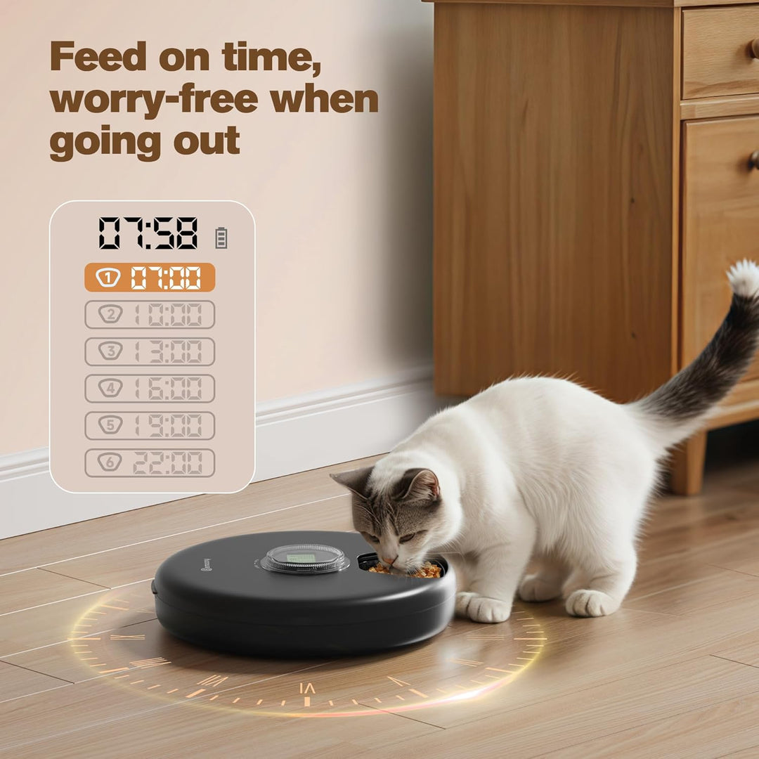 Futterautomat Katze Nassfutter Katzenfutter Automat: Futterspender Katze - Nassfutterautomat für Kat