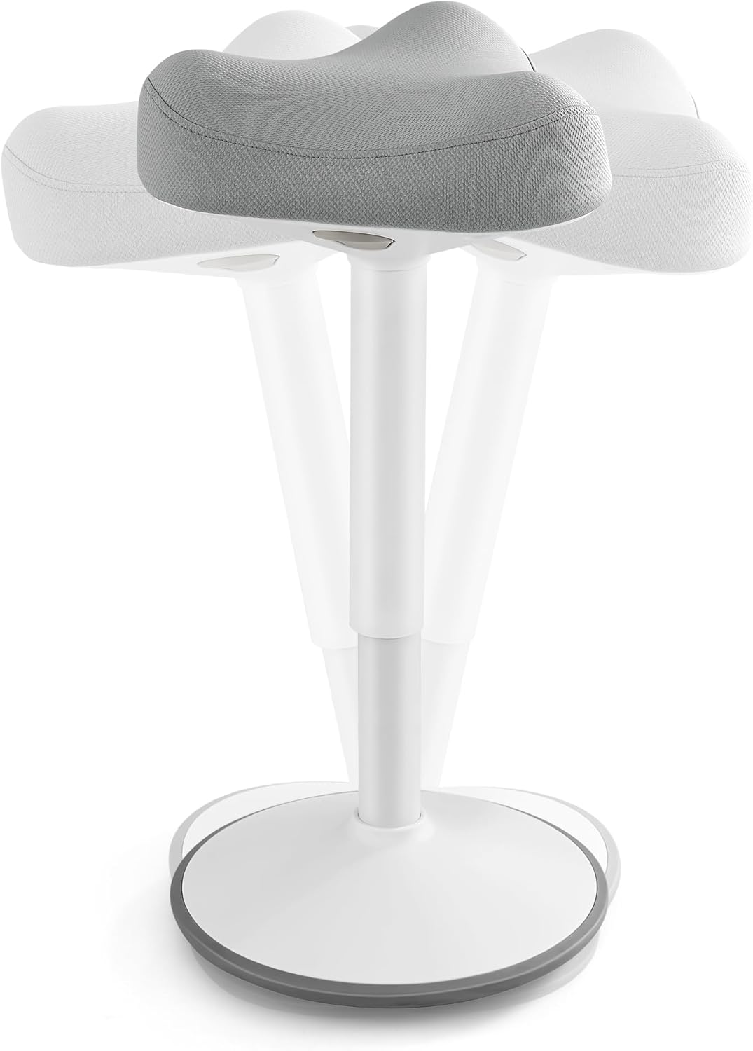SONGMICS Hocker, Stehhocker um 360° neigbar, Schreibtischstuhl, höhenverstellbar 58-83 cm, grosser S