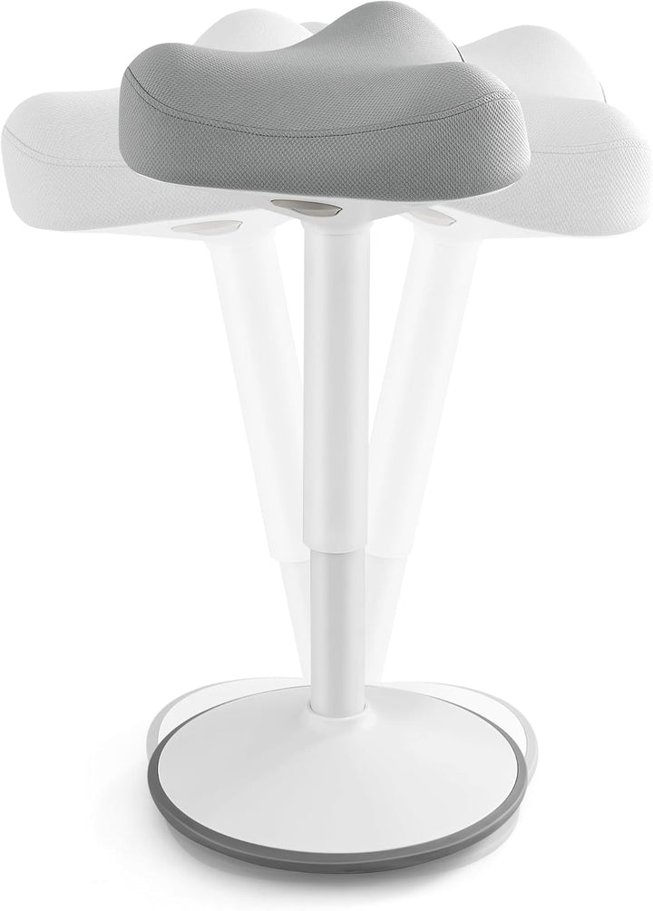 SONGMICS Hocker, Stehhocker um 360° neigbar, Schreibtischstuhl, höhenverstellbar 58-83 cm, grosser S