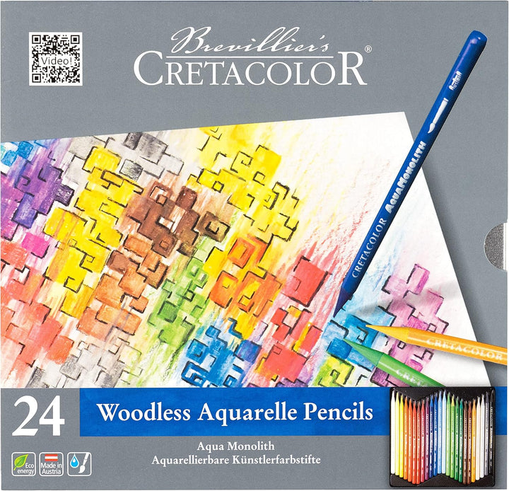 Cretacolor Farbminen Aqua Monolith, sortiert, 24er Metalletui