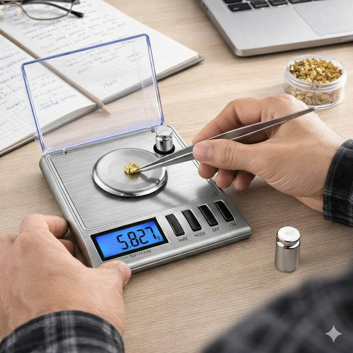 Smart Weigh Digitale Taschenwaage, Feinwaage, Goldwaage, 20 x 0,001 g, Mit Tara-Funktion, Kalibrierg