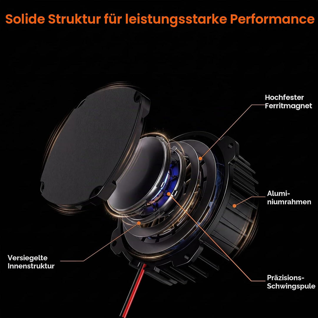 Douk Audio BS-2 Bass Shaker: 30 W Taktiler Wandler – Subwoofer-Tieftöner für Heimkino, Car-Audio und