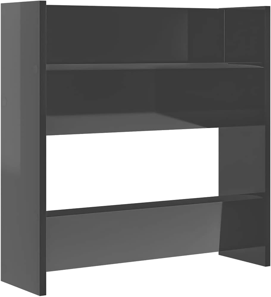 2 Stück 60x18x60 cm Wand Schuhschrank mit 2 Kippböden Schuhregal Schmal Schuhbank Shoe Rack Schuhkip