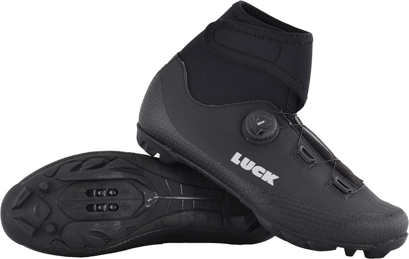 LUCK Unisex Fenix Fahrradschuhe MTB für den Winter 43 EU Schwarz, 43 EU Schwarz