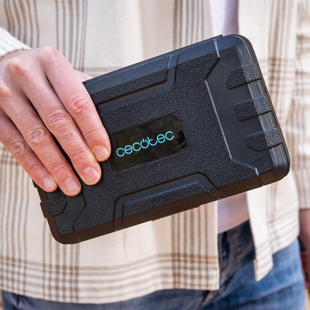 Cecotec Werkzeugbox ToolBox EasyGo. Mini-Set mit Hammer, Massband, Zange, Wasserwaage, Fein-Schraube