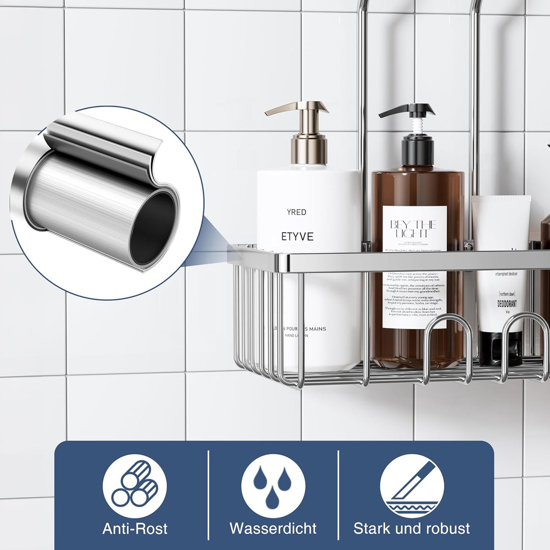 Duschablage Zum Hängen Duschkorb Ohne Bohren Dusche Halterung Bad Regal Shampoo Halterung Für Dusche