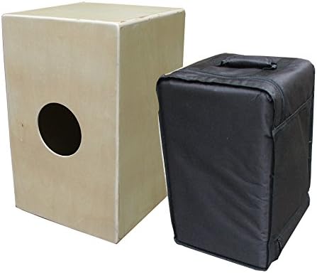 CAJON - NATUR - HOLZAUSFÜHRUNG - FERTIG ZUSAMMENGEBAUT - RHYTHMUSINSTRUMENT CAJONES + GIGBAG TASCHE