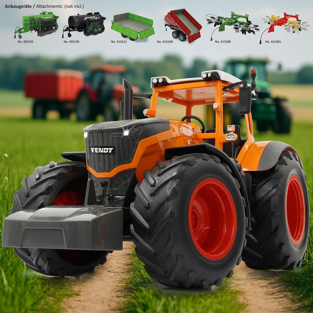 JAMARA 405045 - Fendt 1050 Vario Kommunal 1:16 2,4GHz - RC Traktor, Motorsound (abschaltbar), Rückfa