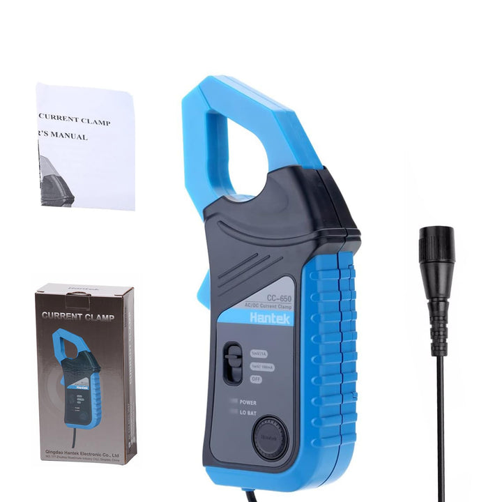Hantek CC650 AC/DC-Stromklemme 400 Hz Bandbreite, 1 mV / 10 mA, 650 A Autooszilloskope und DMMs, BNC