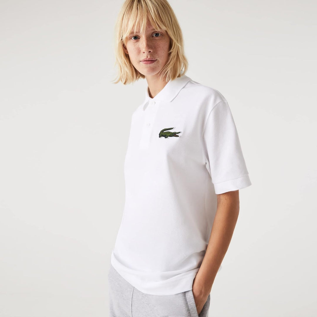 Lacoste Unisex Polohemd XS Weiss, XS Weiss