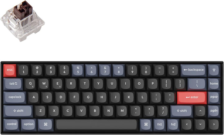 Keychron K6 Pro QMK/VIA Kabellose, mechanische Tastatur, US ANSI-Layout Hot-Swap-fähige Keychron K P