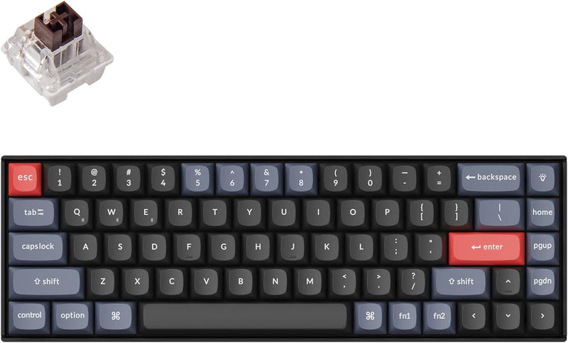 Keychron K6 Pro QMK/VIA Kabellose, mechanische Tastatur, US ANSI-Layout Hot-Swap-fähige Keychron K P