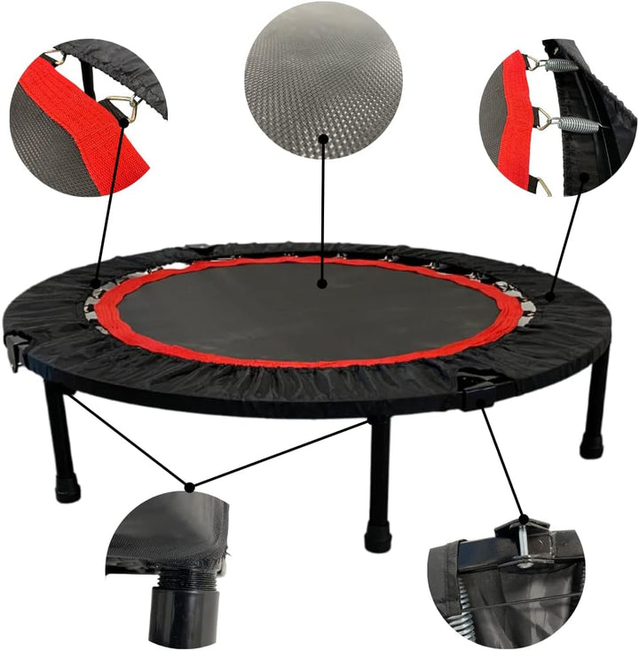 ATC Handels GmbH Trampolin Fitness mit und ohne Railing in 100 oder 120 cm - Fitness für zuhause, ef