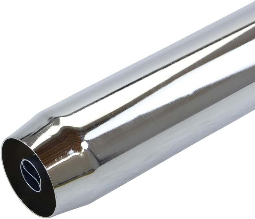 Endschalldämpfer chrom 70/780/32mm (hinten offen) Universal kompatibel mit Hercules Zündapp Puch