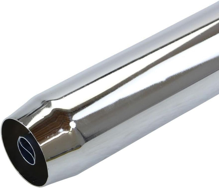 Endschalldämpfer chrom 70/780/32mm (hinten offen) Universal kompatibel mit Hercules Zündapp Puch