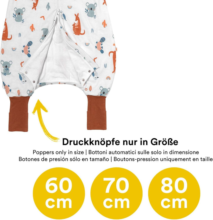 schlummersack Baby Schlafsack mit Füssen Winter 3.5 Tog Oeko-TEX | Schlafsack mit Beinen und verläng