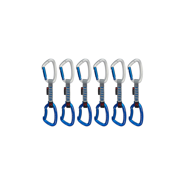 Mammut Crag Keylock 10 cm Indicator 6-Pack Quickdraws silver-ultramarine 10 cm, silver-ultramarine 1
