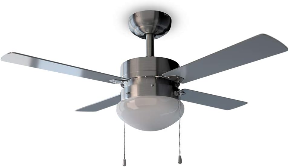 Cecotec Deckenventilator mit Licht EnergySilence Aero 450. 50 W, 4 Umkehrbare Flügel 42", Sommer- un