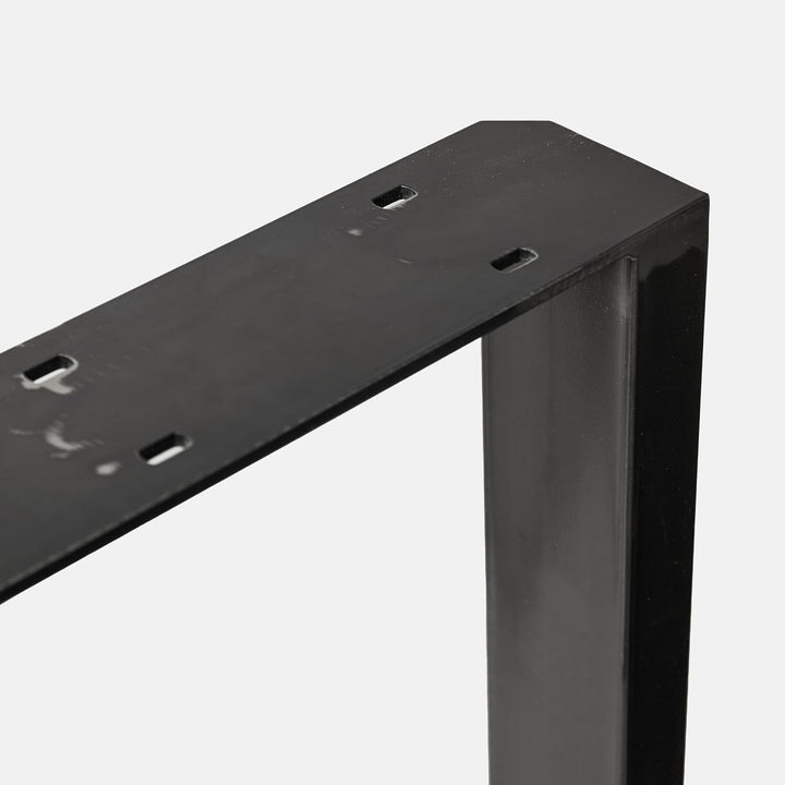 1 Paar (2 Stück) BestLoft Kufen – Tischkufen im Industriedesign aus Rohstahl (60x72cm, Transparent P