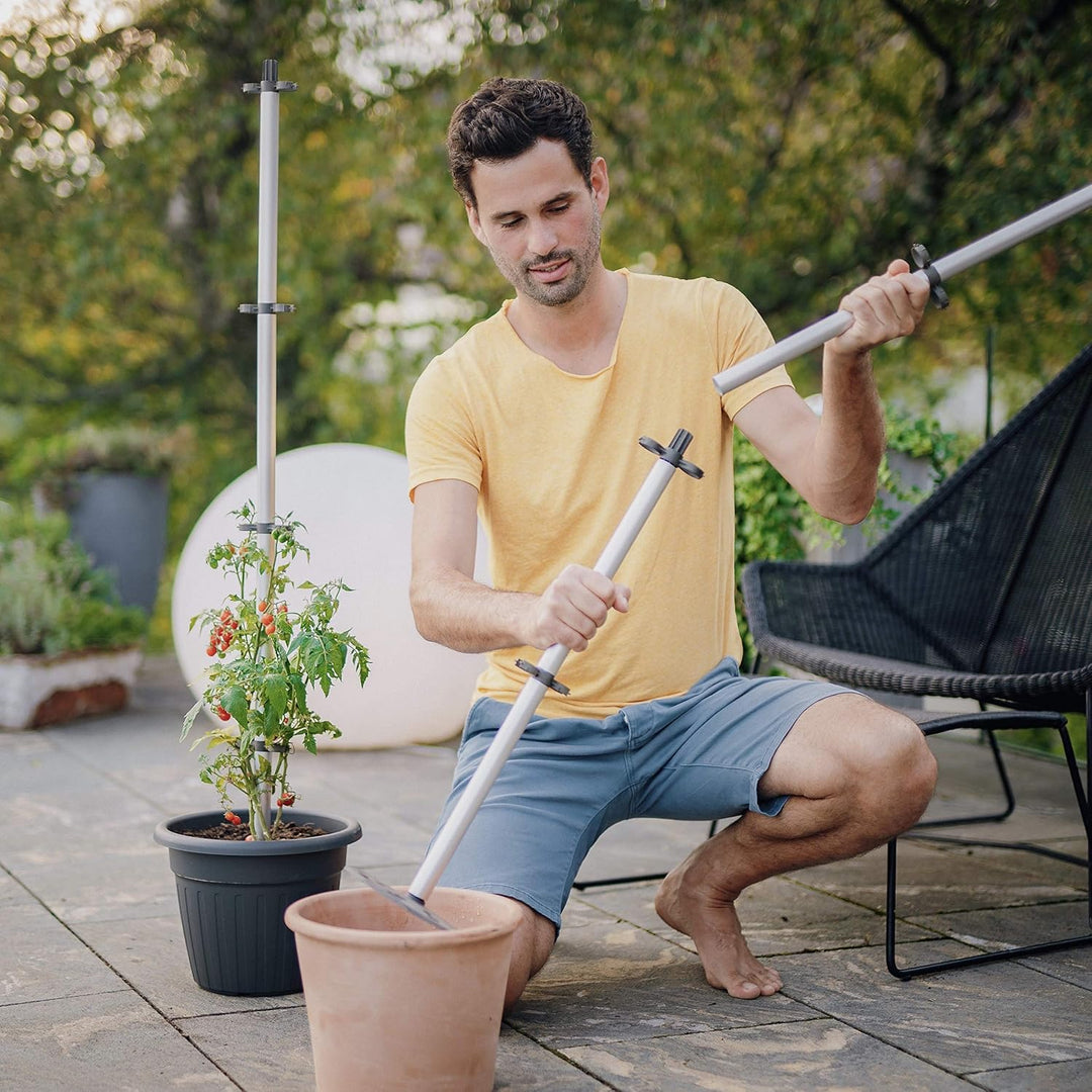 GUSTA GARDEN Tomato Buddy - 125cm Tomatenstab Pflanzstab Rankhilfe Rankstab - für Tomaten Bohnen Kle