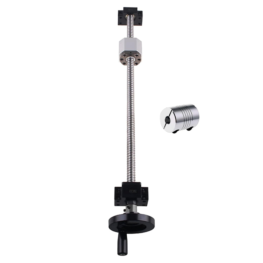 CNCYEAH SFU1605 Kugelumlaufspindel 250 mm Kugelumlaufspindeln mit Metallabweiser + Handradmutter BK1