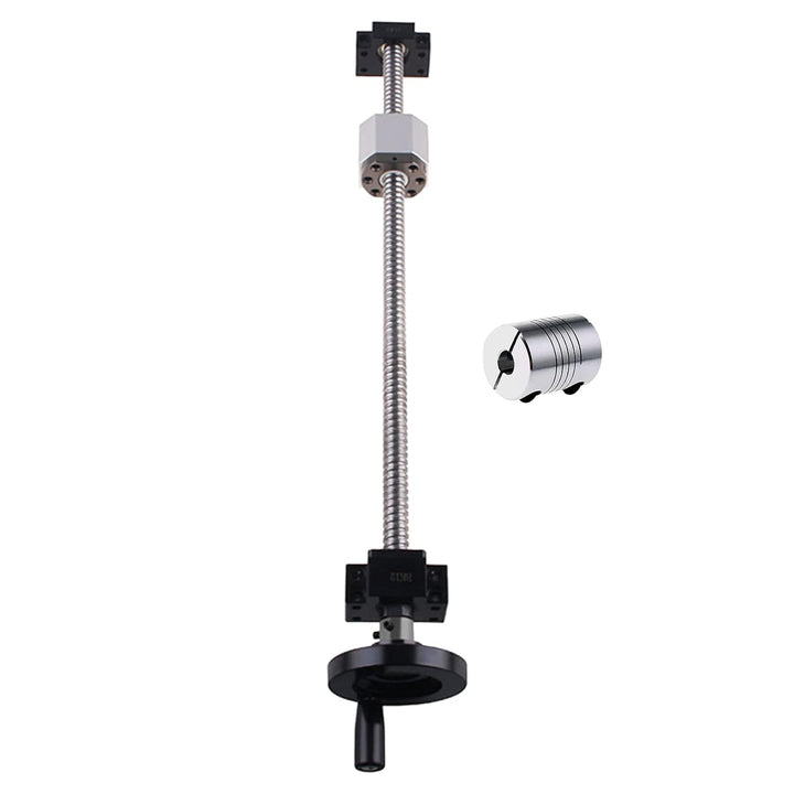 CNCYEAH SFU1605 Kugelumlaufspindel 250 mm Kugelumlaufspindeln mit Metallabweiser + Handradmutter BK1
