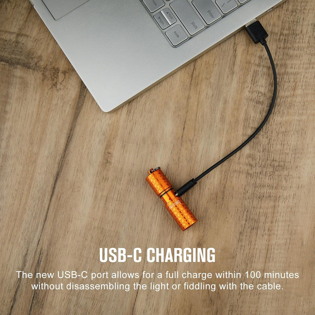 OLIGHT I1R II Pro EOS Mini LED Taschenlampe 180 Lumen Superhelle USB-Aufladbare Taschenlampe Schlüss
