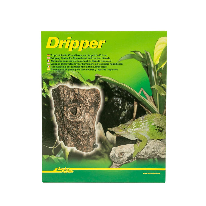 Lucky Reptile DR-1 Dripper, Tropftränke für Chamäleons, in Baumstamm Optik, DR-1 Dripper
