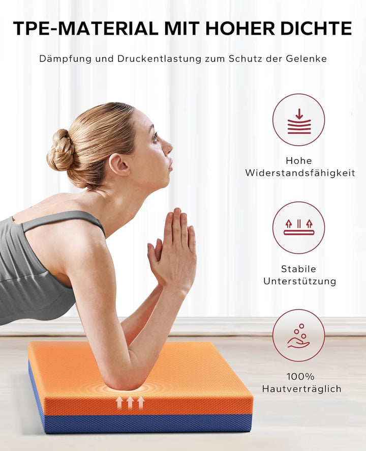 HAPBEAR Balance Pad 2er-Sets, 40x33cm rutschfest Balance-Kissen,6cm Dickes Gleichgewichtskissen für