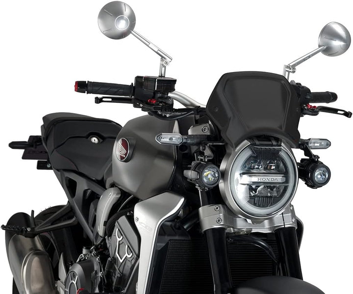 Puig Aluminium Frontplatte 9803N för CB650R, Honda CB1000R NEO Sports CAFÉ 18'-19' Schwarz, Schwarz