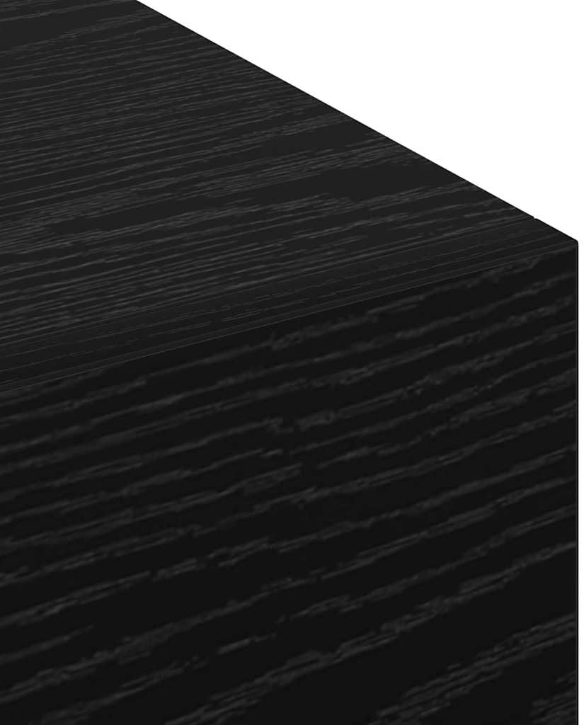 vidaXL Wandschrank Wandmontiert Schwarz Eichen-Optik 80 x 36.5 x 35 cm, Grosszügiger Stauraum, moder