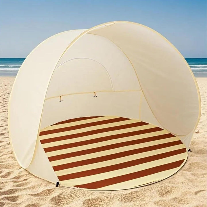 Strandmuschel, Tragbarer UV-Schutz Wasserdichter Sonnenschutz Windschutz Strandzelt Campingzelt Für