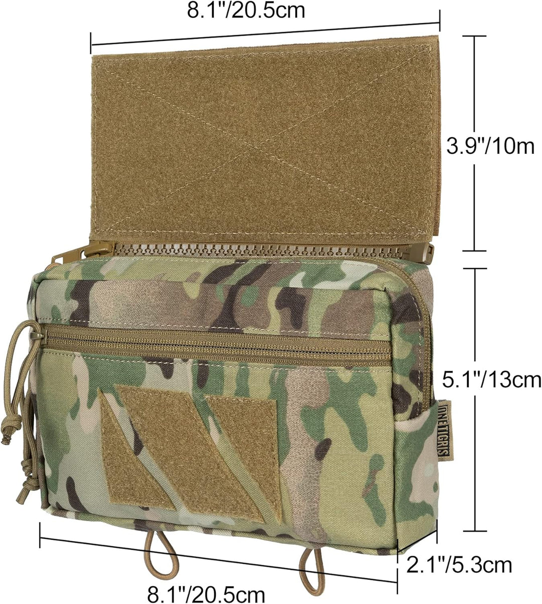 OneTigris Drop Down Pouch, PLUS1S Dump IFAK Pouch, Organizer Fronttasche für Taktische Weste Platten