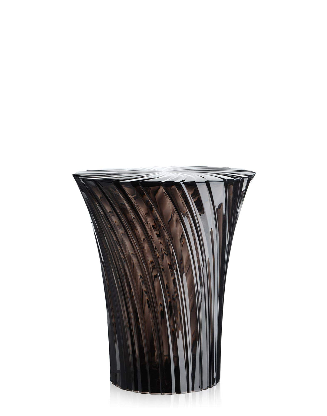 Kartell Sparkle, Bambus, fume', 38 x 44 x 38 cm Sgabello Fumè, Sgabello Fumè