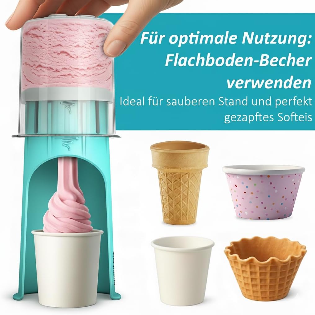 Softeis Maker für Ninja Creami NC299EU NC300EU NC301EU, NC500EU, Deluxe NC501EU, zum Patent angemeld